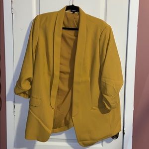 Mustard yellow blazer